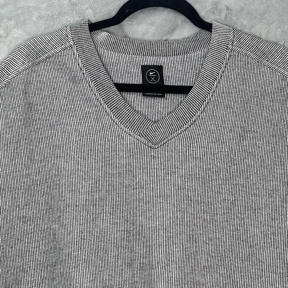 90'S Nike Golf Sweat Vest Made in‎ Peru Men's XL V-neck Pullover Vintage Fleece